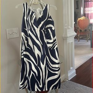 Size 8 blue and white Dress.
